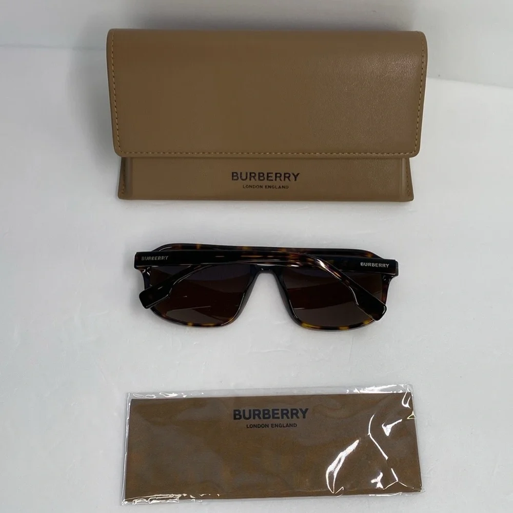 New Authentic Burberry Foxcote BE4302 300273 56 - Dark Havana Sunglasses - Picture 9 of 12